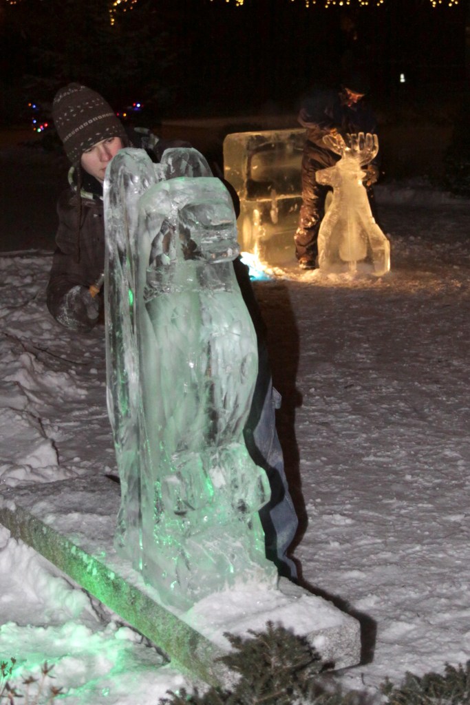 Father and son Bosworth sculpting